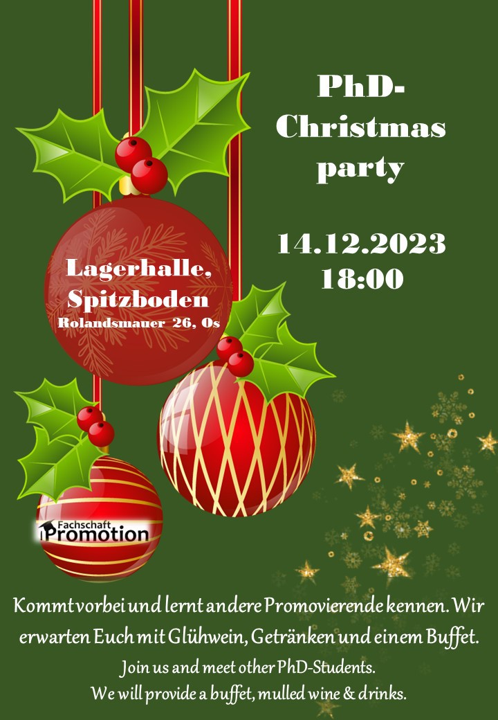 Flyer für die Weihnachtsfeier 2023